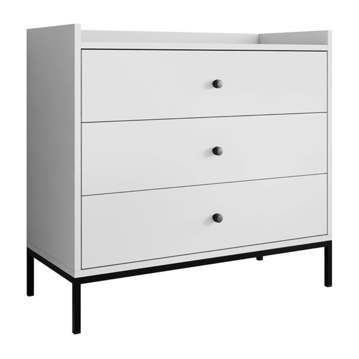 Filipo - commode - blanc - 80 cm - Blanc