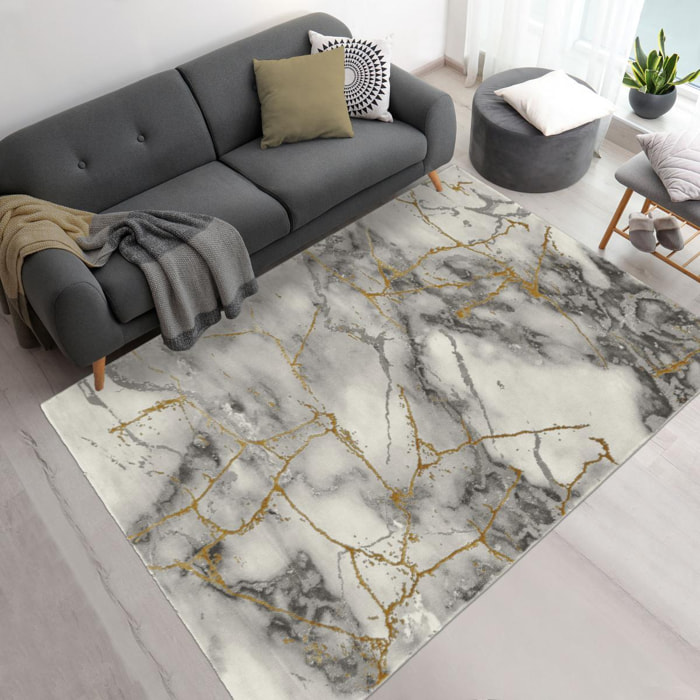 Tapis salon et chambre tissé motif abstrait TEBA