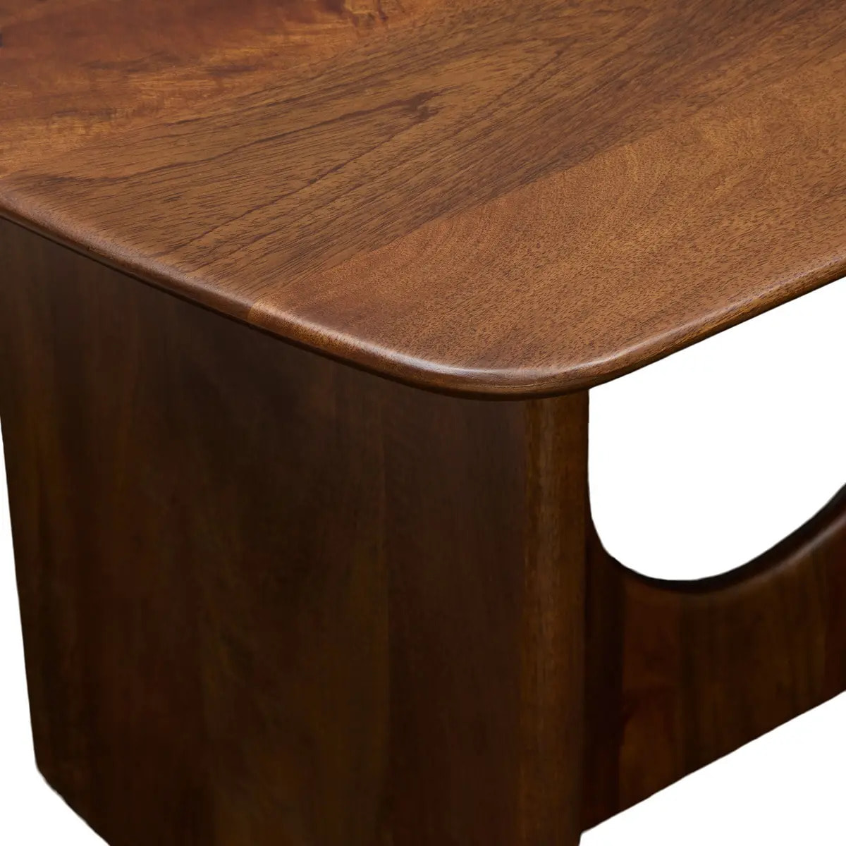 Table à manger Shelty rectangulaire 90x180cm 6 places marron