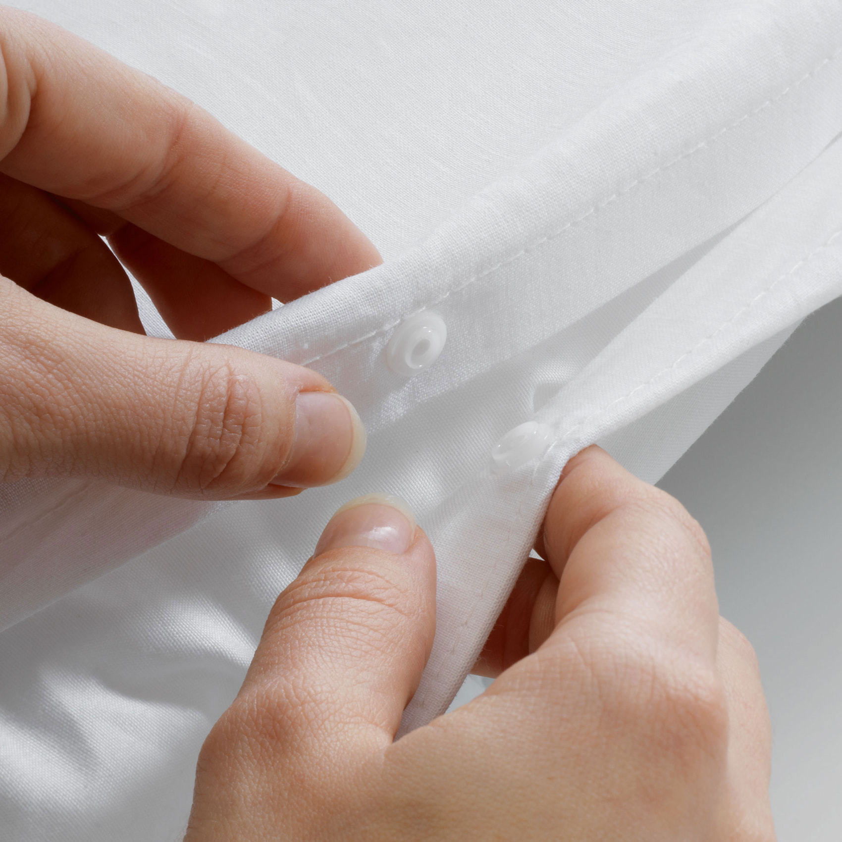 Parure de lit 3 pièces motif feuillages housse + taies - Naturel