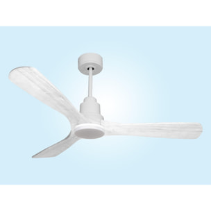 Ventilateur de plafond Réversible  Thermostat Dimmable Wifi Moteur à courant continu Toits en pente Télécommande Lumière à trois tons Hypersilence Mémoire