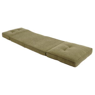 ANGELE - Chauffeuse convertible 1 place en tissu couleur vert