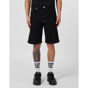 PHILIPP PLEIN Formentera Fit Shorts Embroidery Monogram