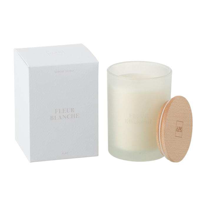 J-Line bougie parfumée Accords Essentiels - Fleur Blanche - blanc - 38H