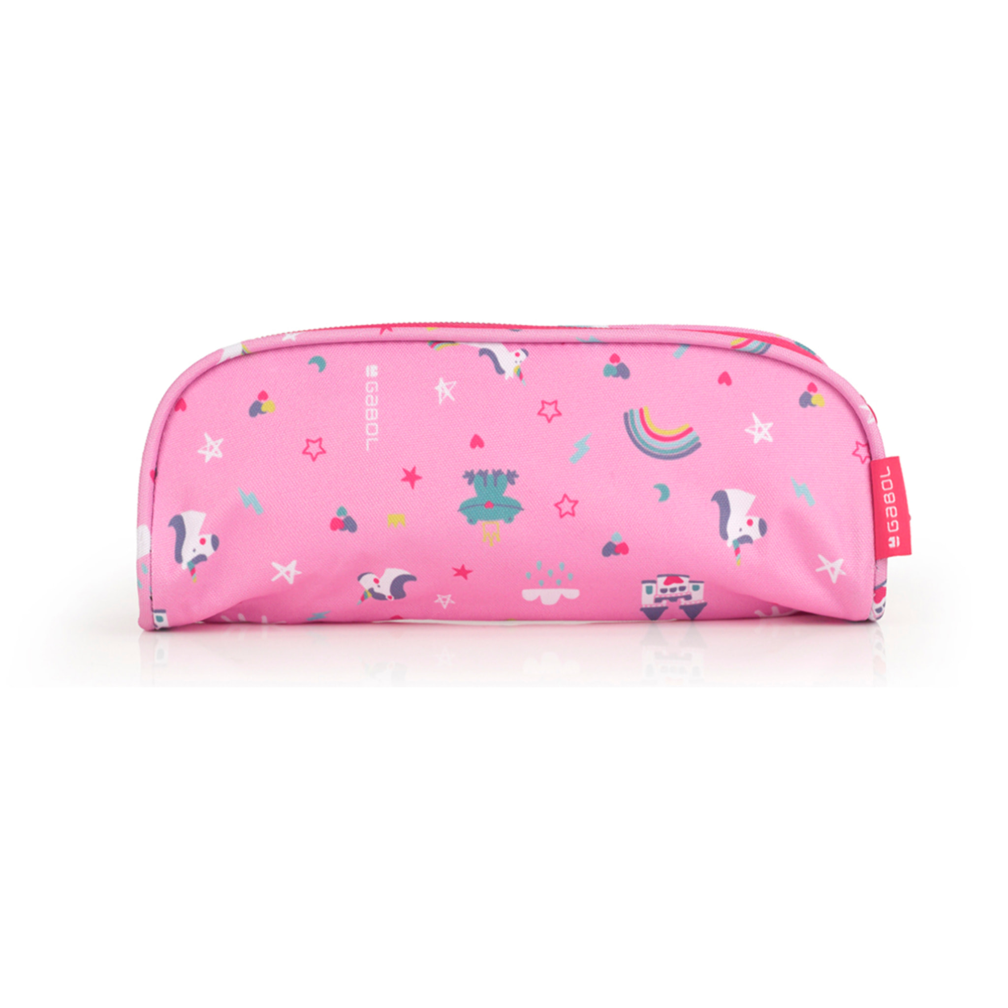 Estuche doble Gabol RAINBOW con unicornio y resistente al agua