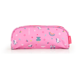 Estuche doble Gabol RAINBOW con unicornio y resistente al agua