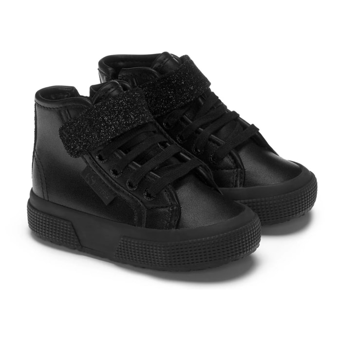 Le Superga Bambina Nero 2709 KIDS SYNTHETIC MATERIAL GLITTER