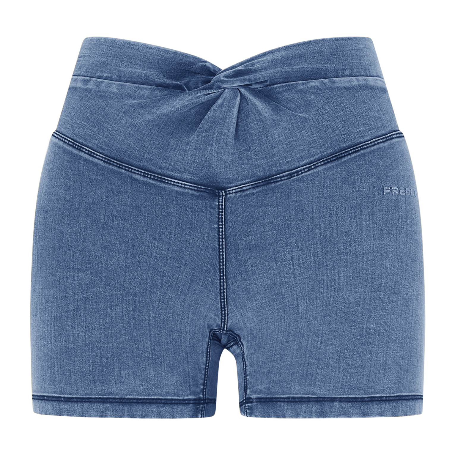 Jeggings N.O.W. short skinny a vita alta in tencel denim