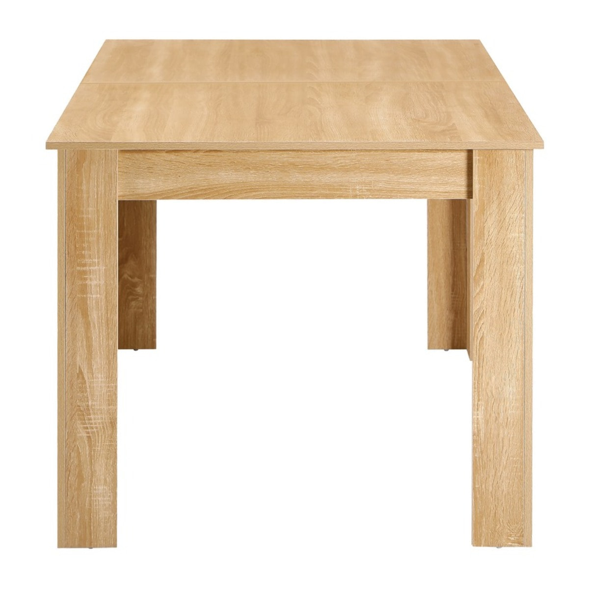 Tavolo rettangolare estendibile rovere naturale 140-190x90x77 cm - Harper