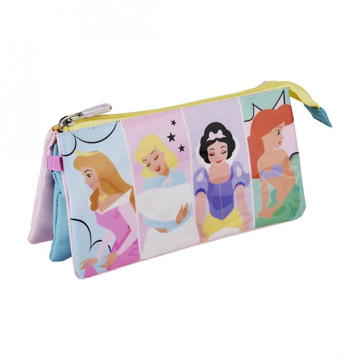 Principesse Disney Astuccio bustina 3 Scomparti Lei Disney Multicolor