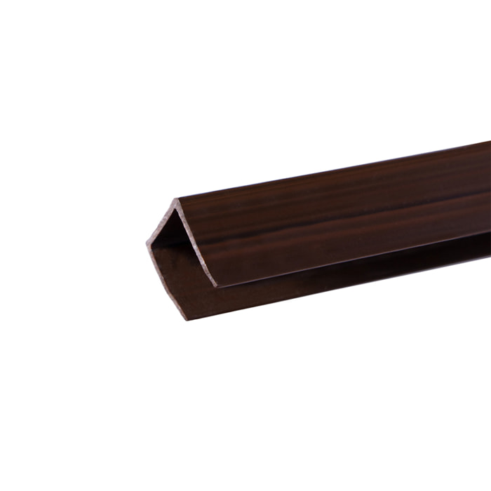 Perfil Remate Plastico U 2.12 M. Marron