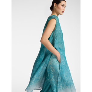 Elena Mirò - Blusa larga estampada - Light - blue