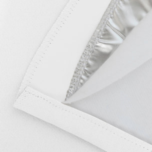 Rideau Grande hauteur Phonique Thermique et Occultant 'Moondream' - Blanc