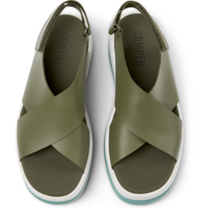 Sandali - CAMPER Pelotas Flota Up - Verde - Pelle liscia