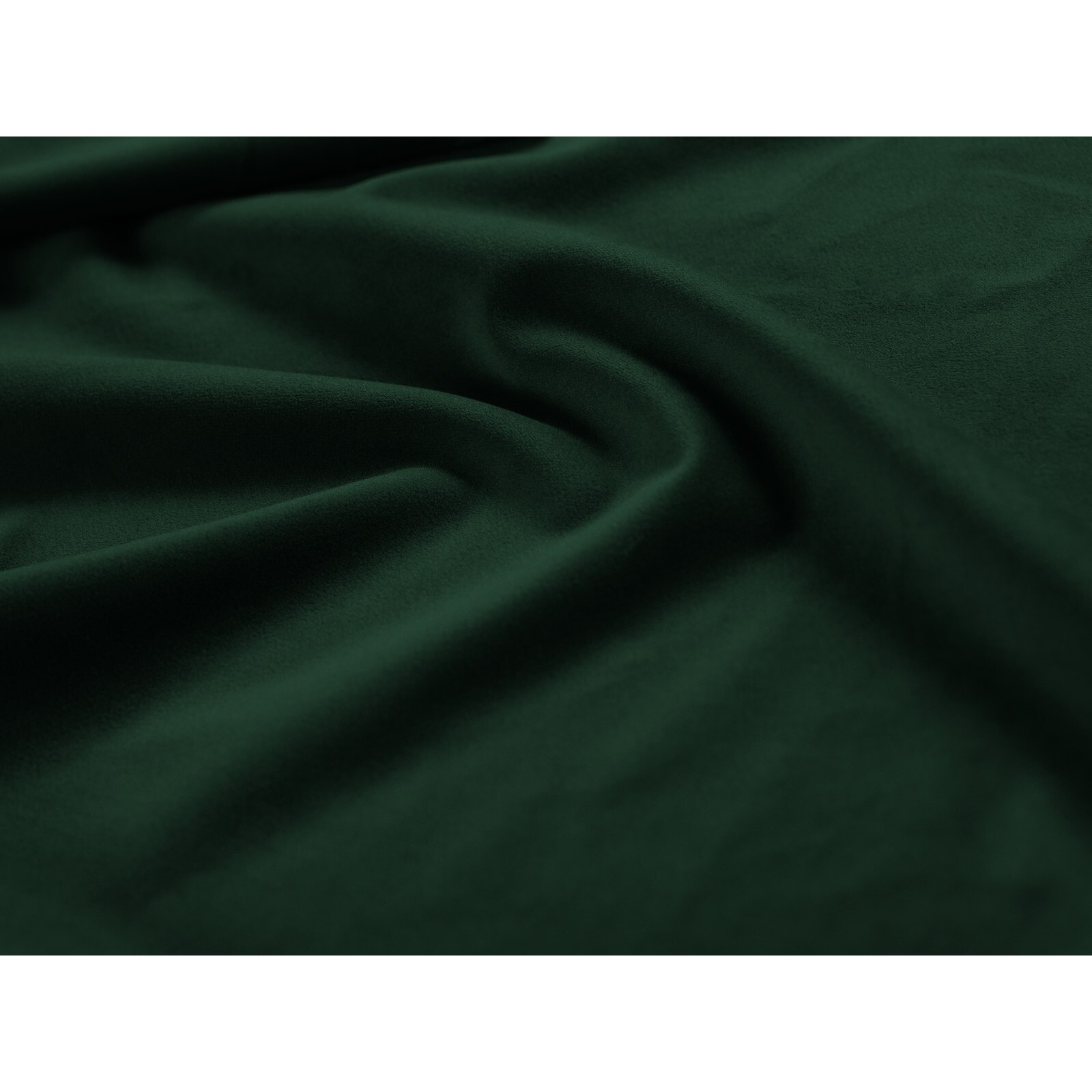 Méridienne gauche "Bali" en velours vert bouteille
