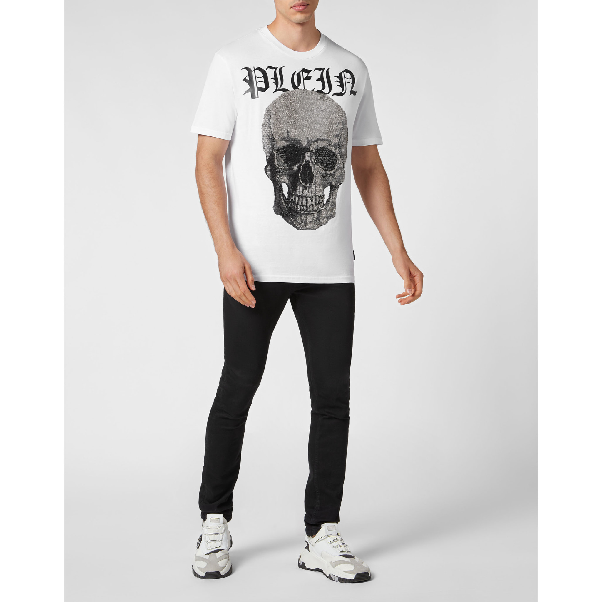 PHILIPP PLEIN T-Shirt Round Neck SKULL