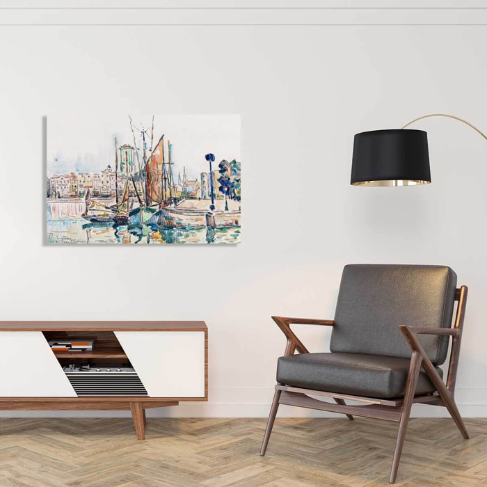 Tableau la rochelle de paul signac  Toile imprimée