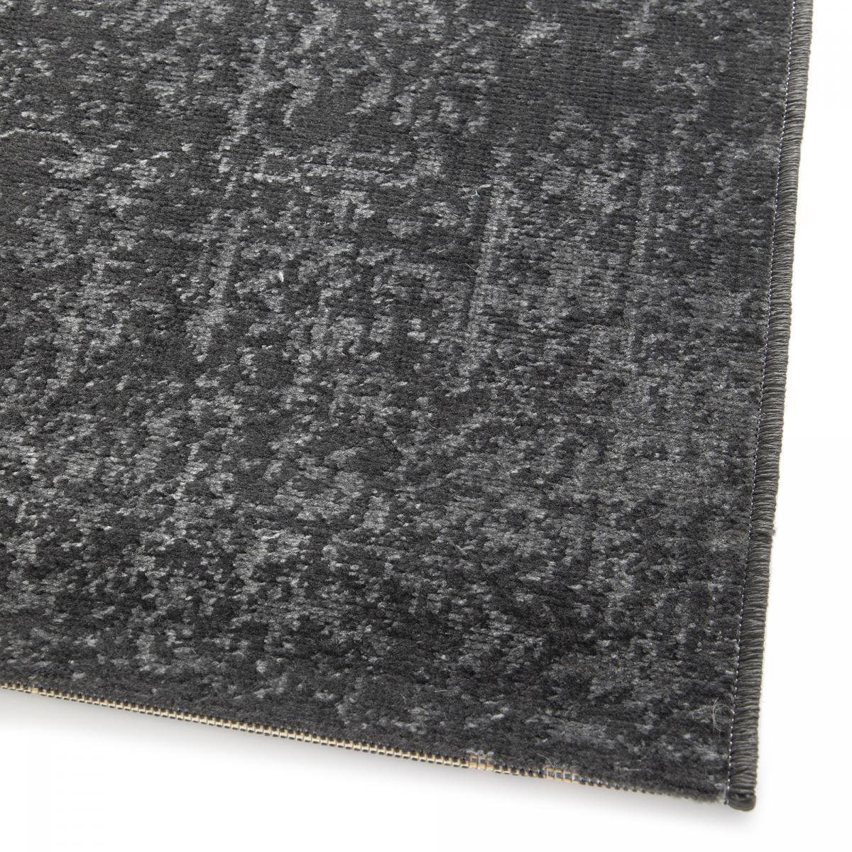 Tapis salon et chambre tissé motif faux uni KIGE