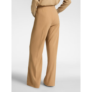 Elena Mirò - Pantalones de tejido crepé elástico - Beige