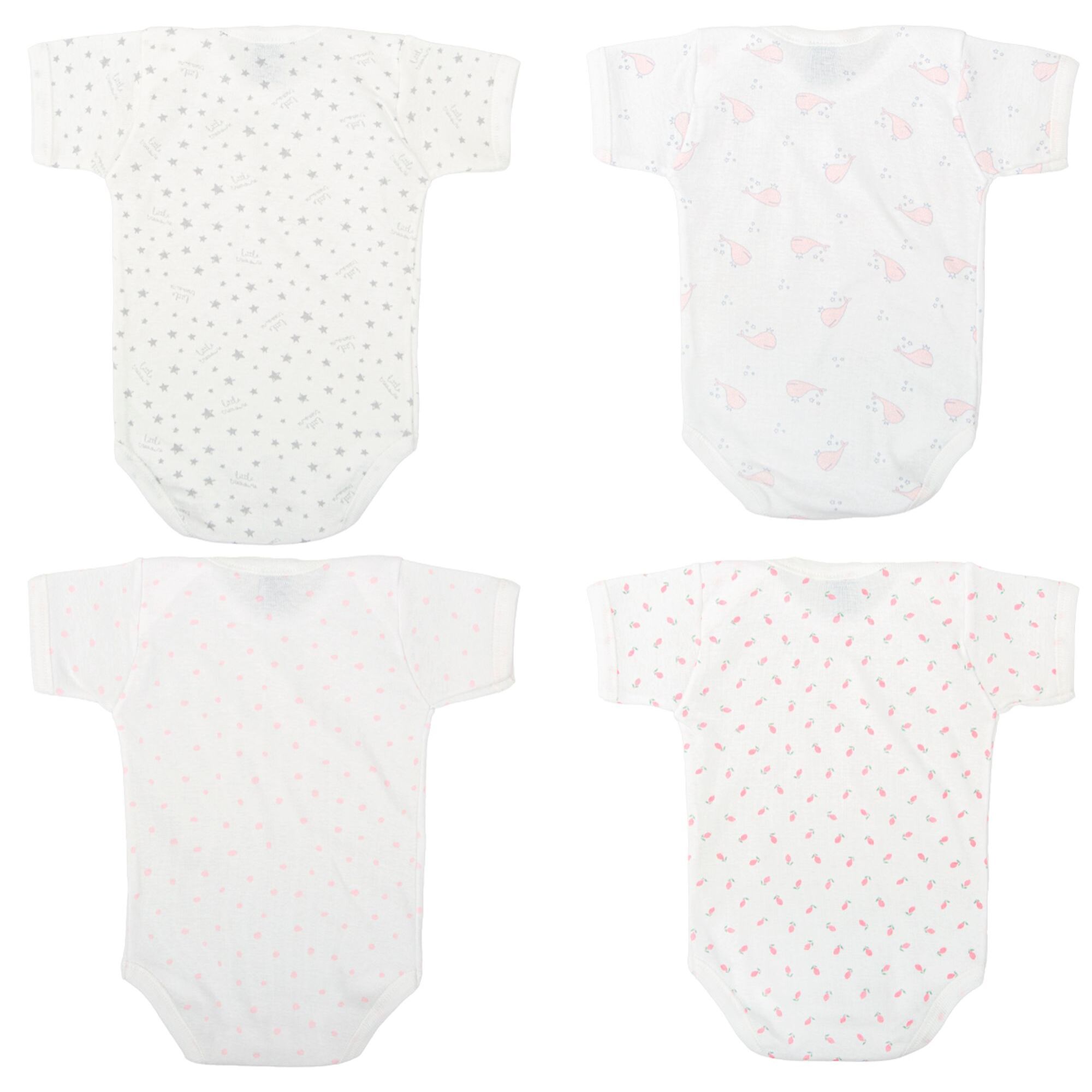 Pack 4 Body Basico Manga Corta