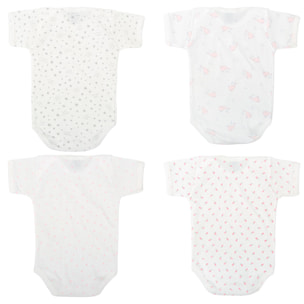 Pack 4 Body Basico Manga Corta