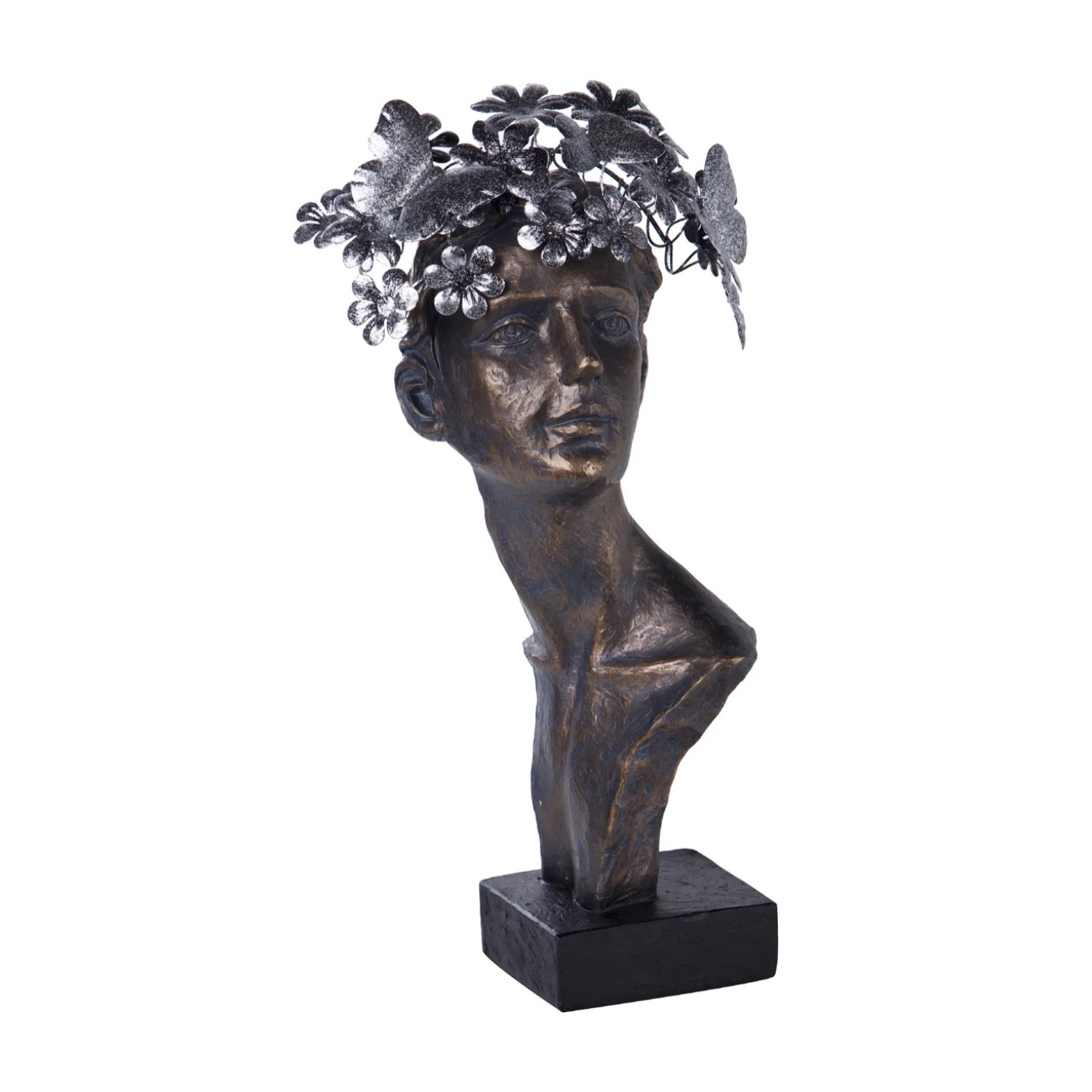 Busto Mujer Resina 21x16x44 Cm