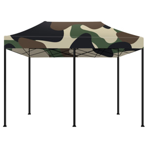 Taman Tenda / Gazebo Per Giardino 3X6 Impermeabile Tendone Pieghevole Fiere Mercati Con Teli Laterali Colore Camouflage