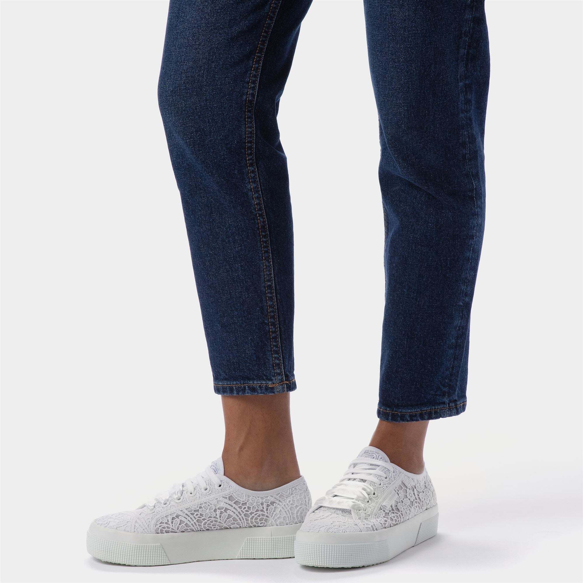 Superga - Zapatos de mujer Mujer Blanco - 2740 Flower Macrame