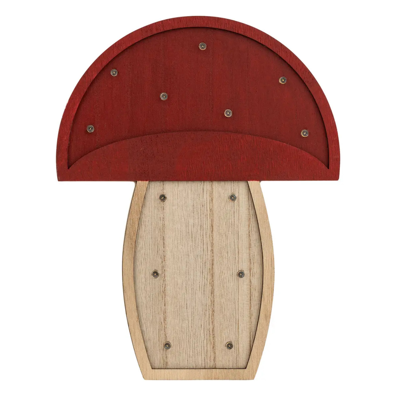 Lampe enfant champignon Luck bois H23cm