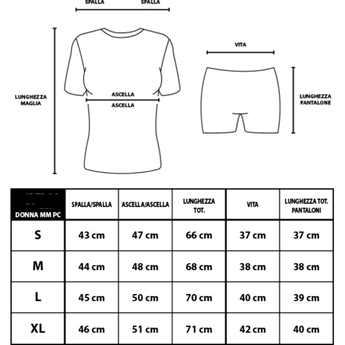 Completo Set Donna LONSDALE Cotone Corto