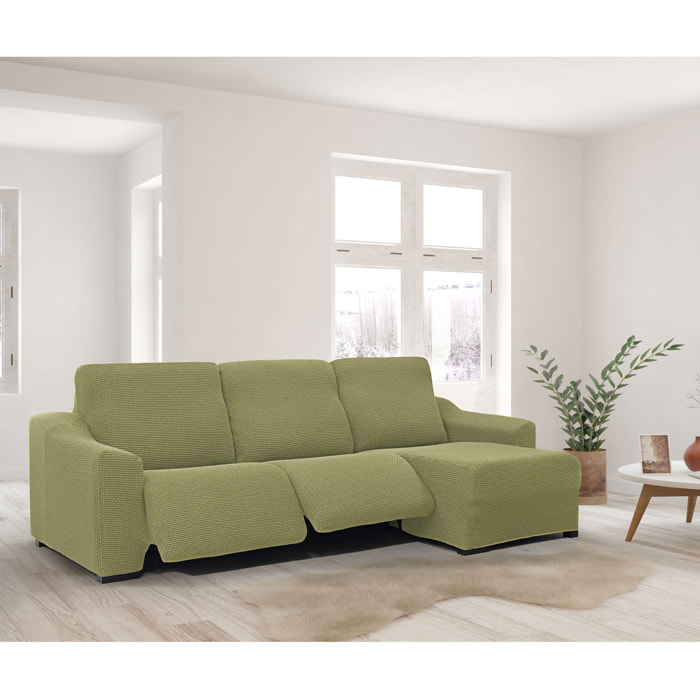 Funda para Chaise Longue derecho (visto de frente ) brazo corto SÚPER ELÁSTICA con RELAX modelo HELENA