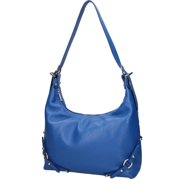 Borsa a spalla da donna In Vera pelle Made in Italy 30x30x9 cm