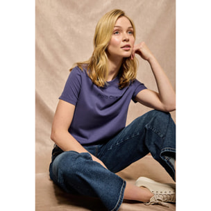 Camiseta Tori color azul océano con logo Minimal Combo Polo Club