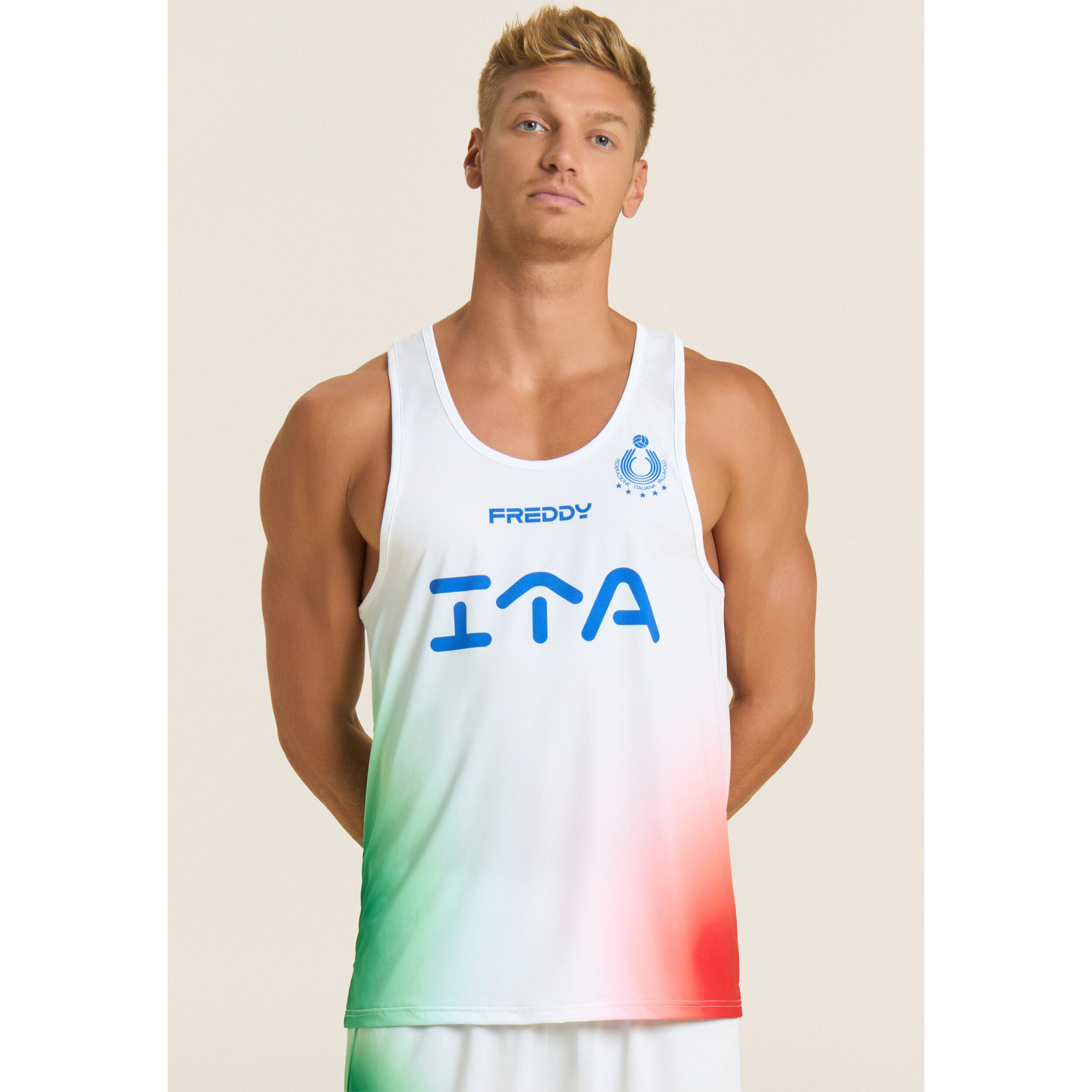 Canotta uomo Beach Volley Italia 2025/26 con protezione UV
