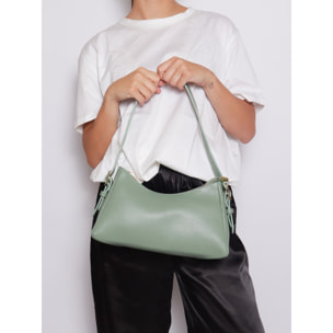 Borsa a mano da donna Made in Italy - Modello Calliope - 100% pelle - 31.0 x 17.0 x 10.0 cm