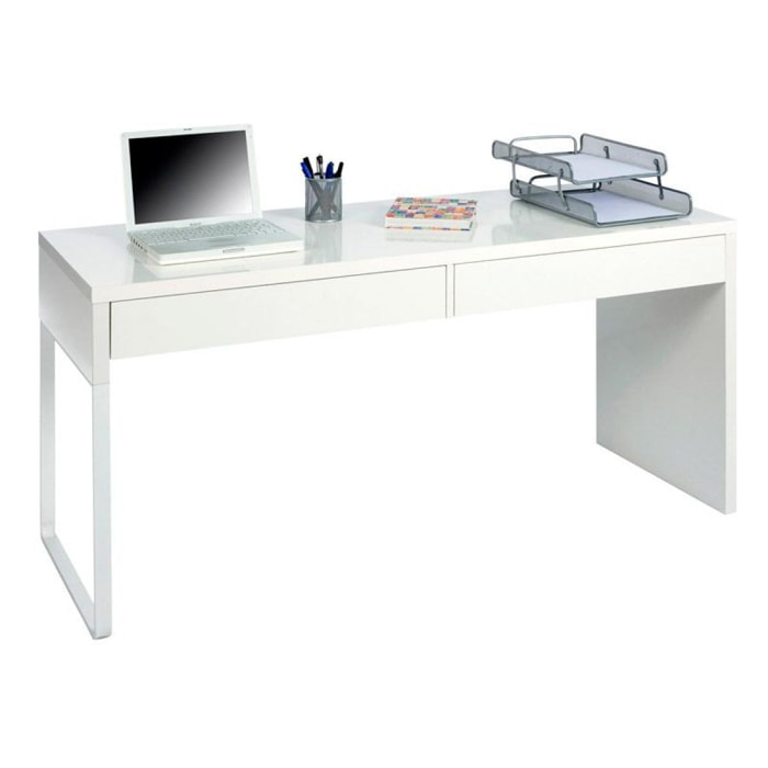 Mesa de ordenador Touch Blanco Artik (Blanco Mate)