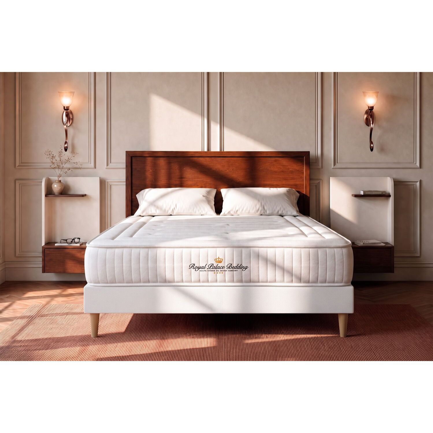 Matelas Ressorts ensachés et mémoire de forme - Confort ferme et accueil tonique - 22 d'épaisseur, 3 zones de confort - Qualité hôtellière - 2 places