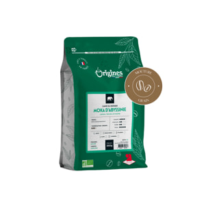 Café Bio - Moka d'Abyssinie - Pur Arabica - Grain 250g