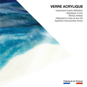 Tableau abstrait blue crawling Tableau plexiglas