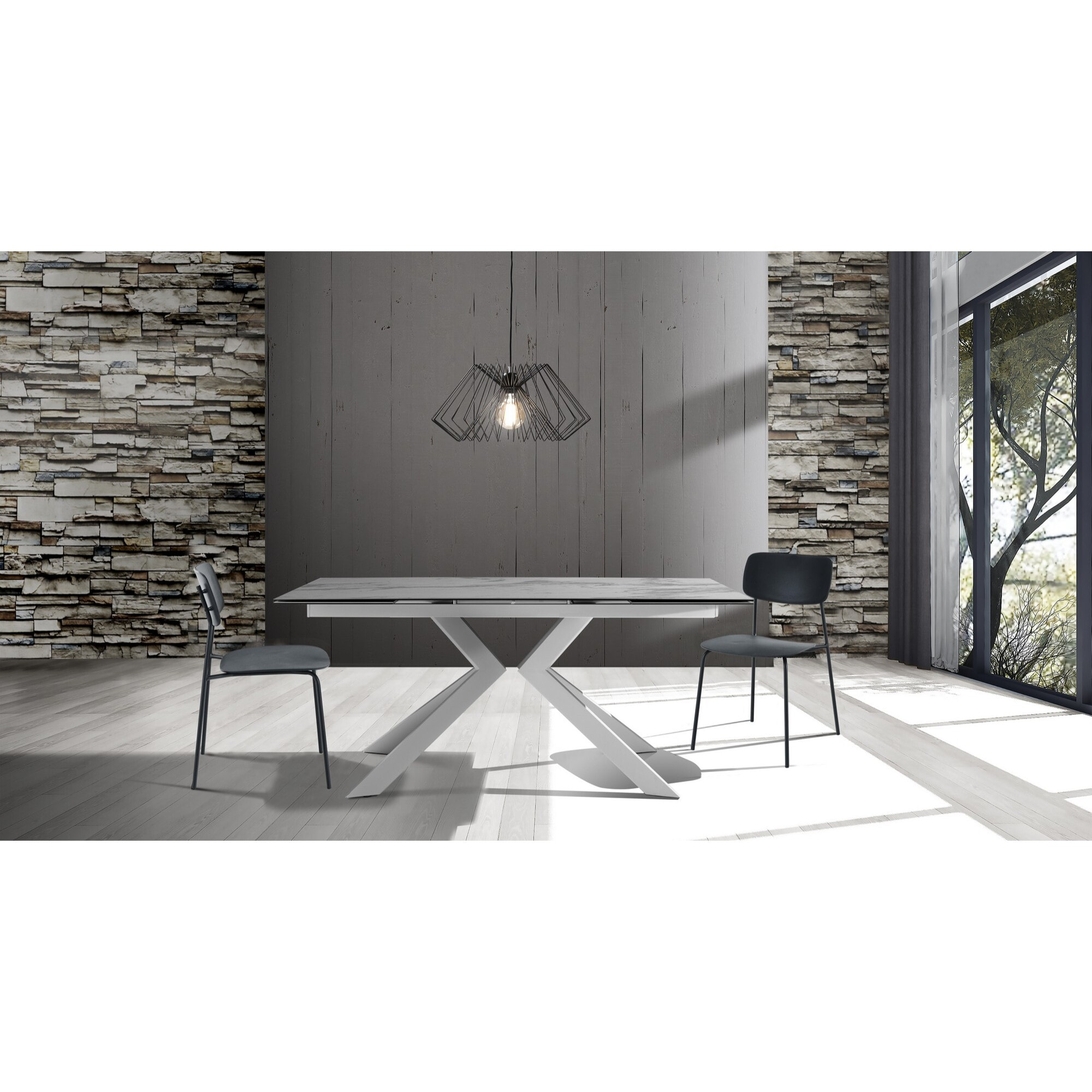 ORESTELUCHETTA Set 4 Sedie HARLOW BLACK