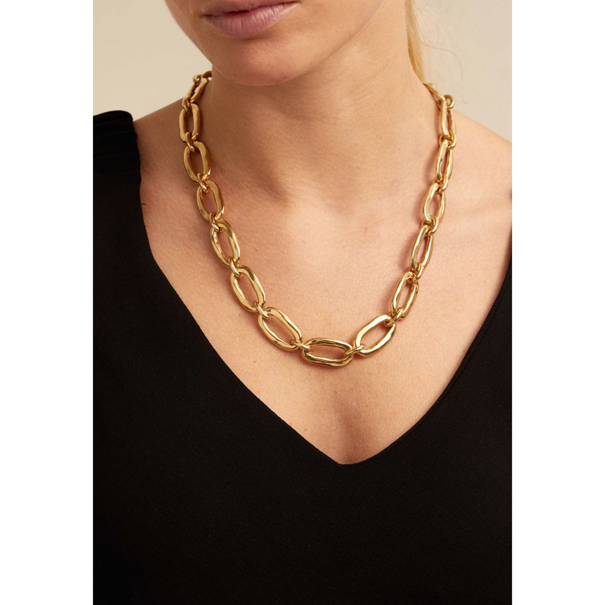 Colgante Eslabón DORADO U