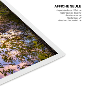 Affiche paysage Reflet dans le bateau Affiche seule