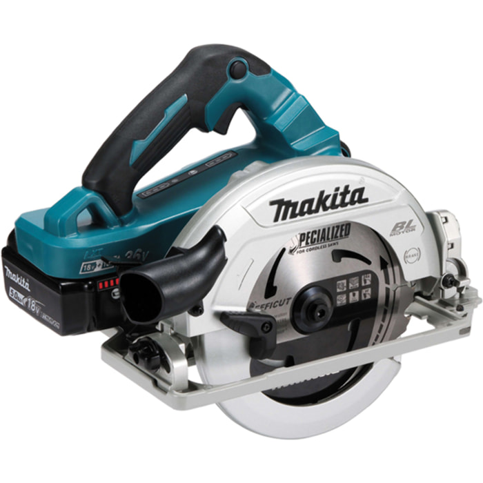 Sierra circular 36V 2X18V Li-Ion BL1850B Ø190 mm MAKITA - DHS782PT2J