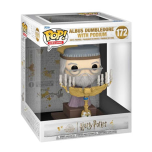 Harry Potter Deluxe Pop! Figure in Vinile Albus Silente sul Podio 12 Cm Funko