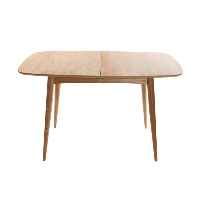 Table à manger extensible rectangulaire en bois clair L130-160 cm NORDECO