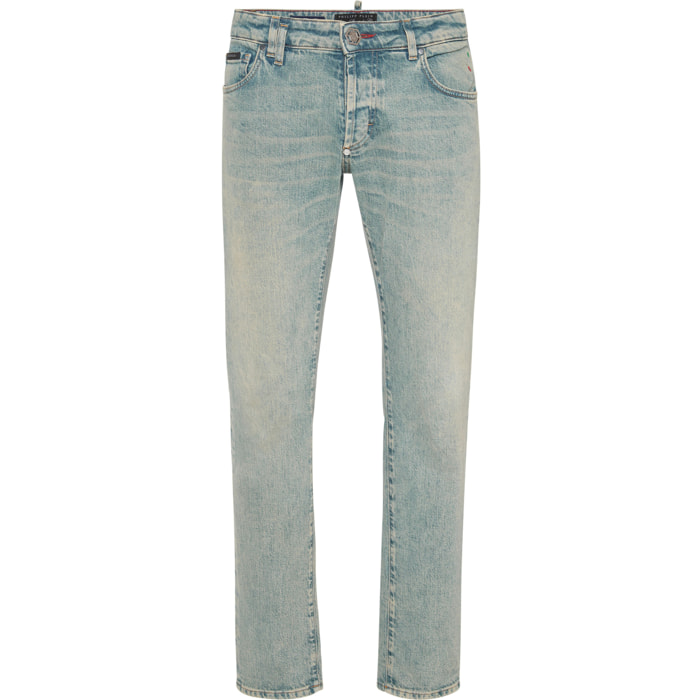 PHILIPP PLEIN Vaqueros de corte recto SIGNATURE