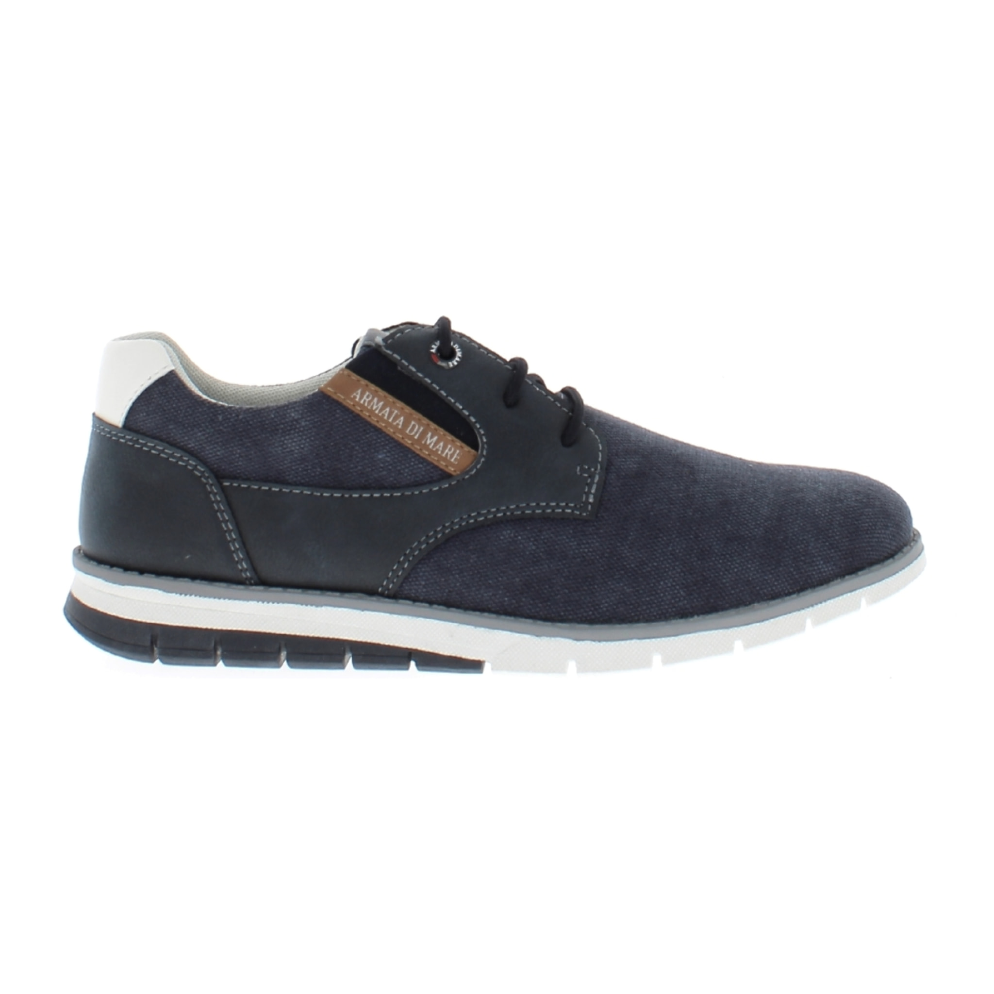 Armata di Mare Scarpe Uomo Scarponcino Casual Stringate con Soletta Rimovibile in Memory Foam AMU S24L509 Navy