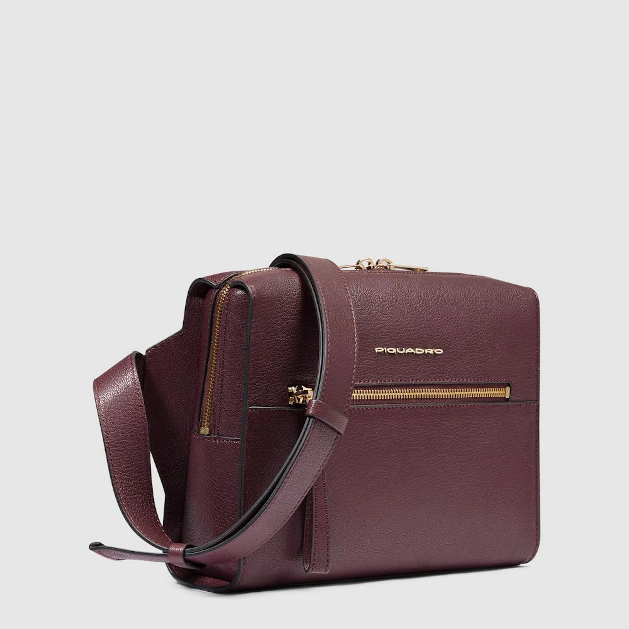 Piquadro Marsupio in pelle con tasca per Piquadro Smart Tracker, schermato con protezione RFID