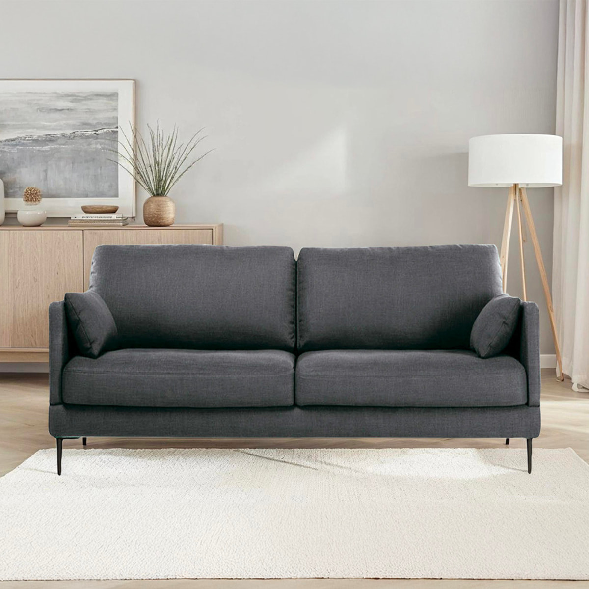 Canapé Tissu Droit Splendido - 2 Places