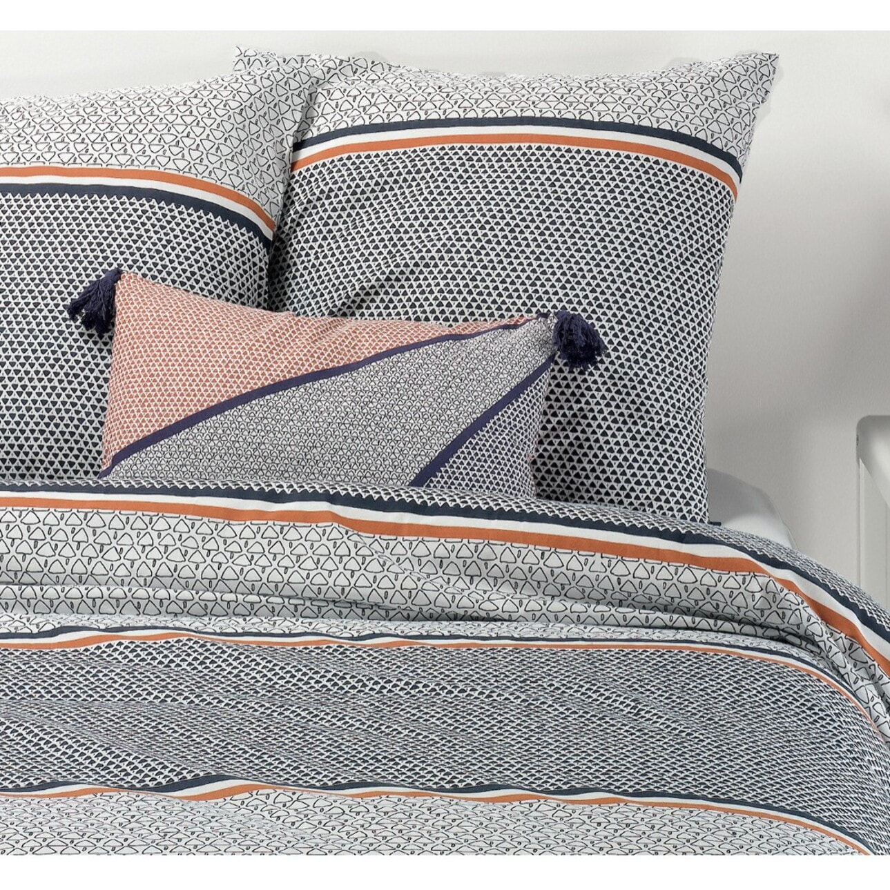 Parure Housse De Couette 3pcs 100% Coton 57fils Tilak
